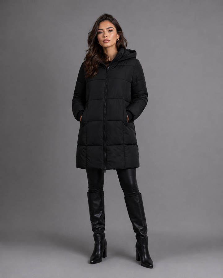 Nerina Contour Hooded Puffer Coat