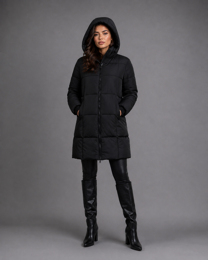 Nerina Contour Hooded Puffer Coat