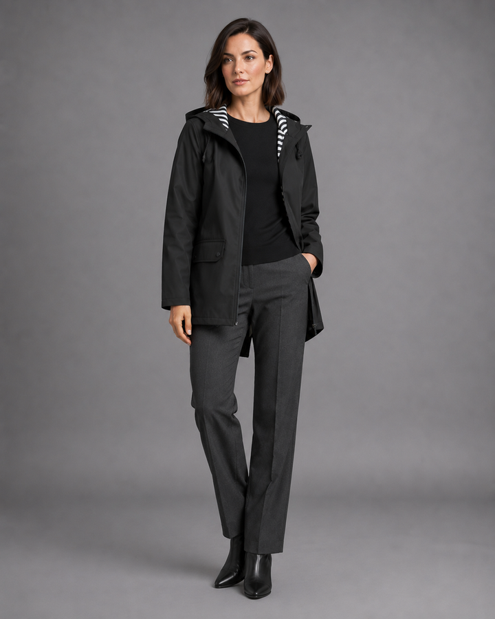 Xylia Refined Hooded Utility Jacket