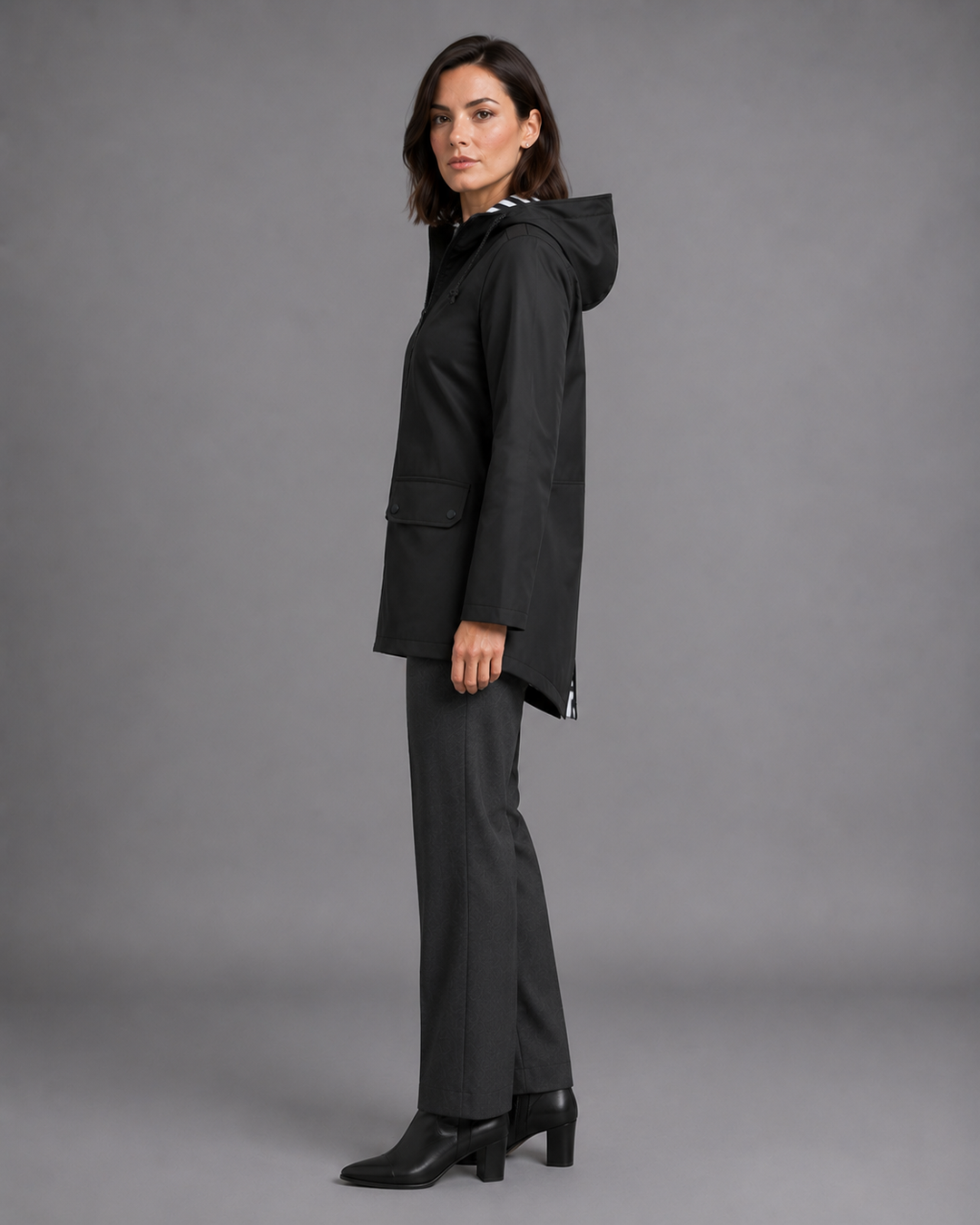 Xylia Refined Hooded Utility Jacket