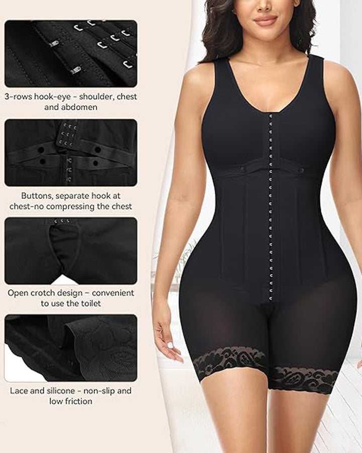 Melody Zip Front Contour Shapewear Bodysuit