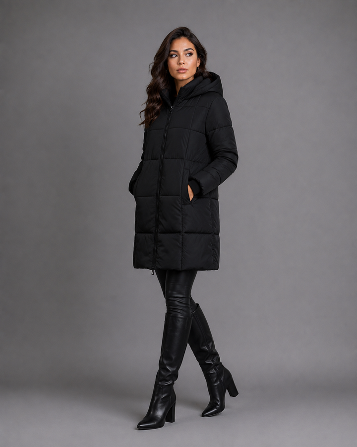 Nerina Contour Hooded Puffer Coat