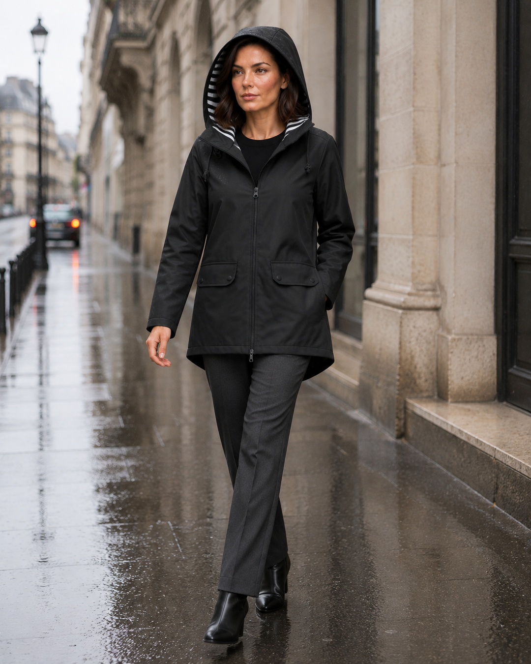 Xylia Refined Hooded Utility Jacket