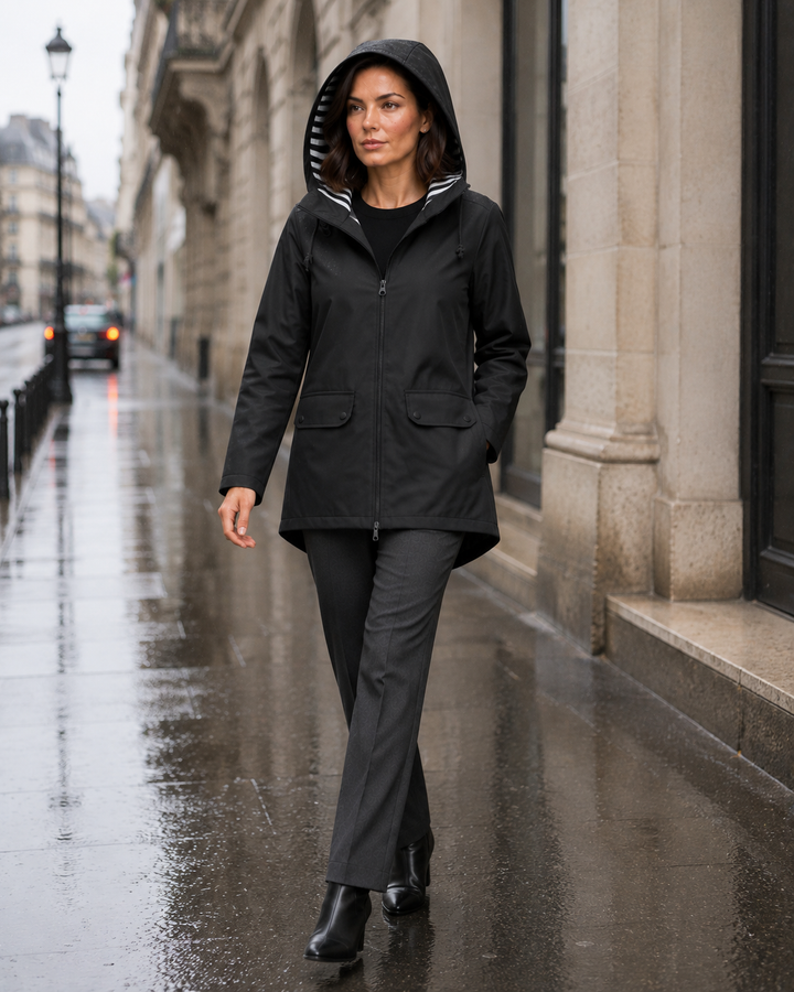 Xylia Refined Hooded Utility Jacket