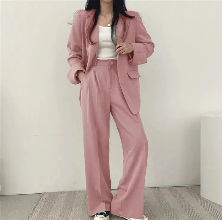 Katherine Essential Tailored Blazer & Wide-Leg Trouser Set