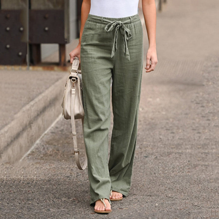 Jane Tie Waist Linen Pants
