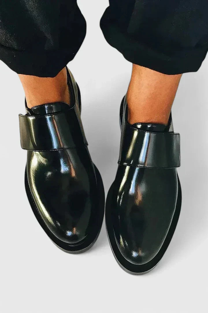 Talia Polished Strap Loafers