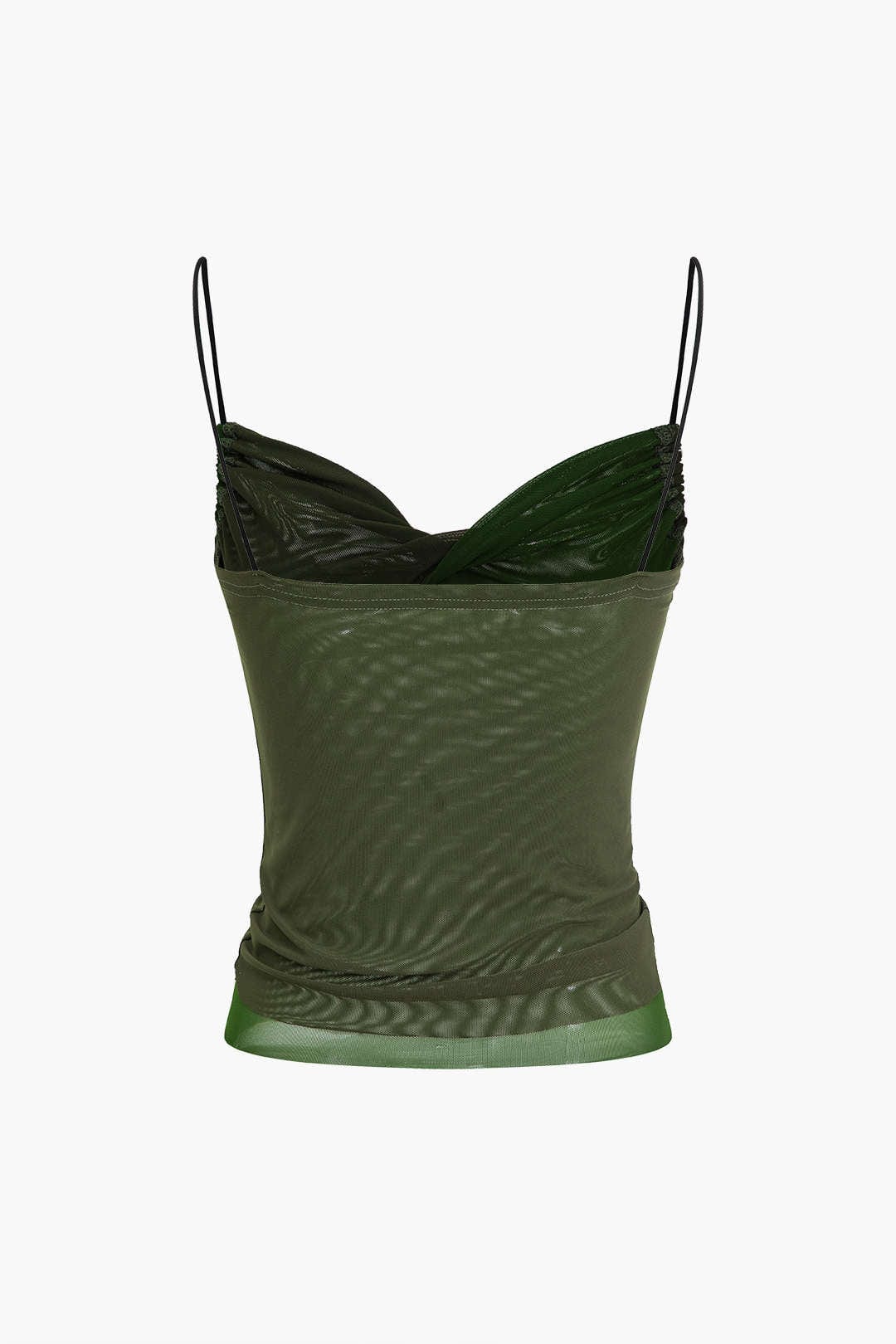 Kaylee Ruched Mesh Cami Top