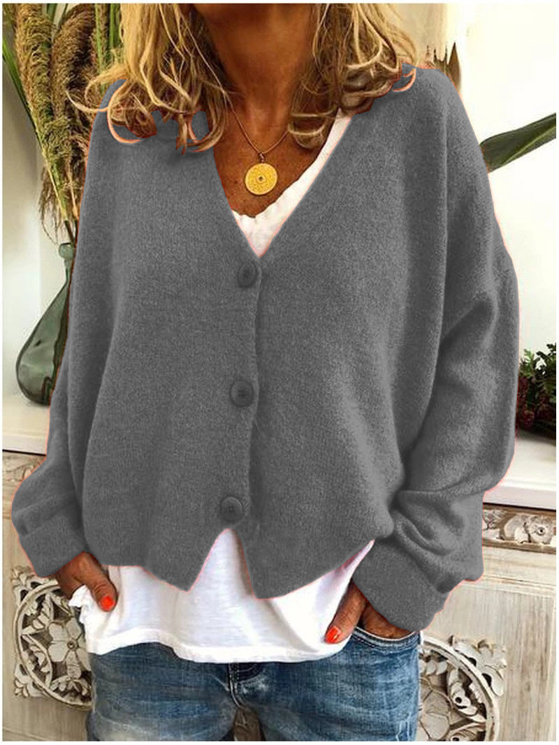 Rialta V-Neck Button Cardigan
