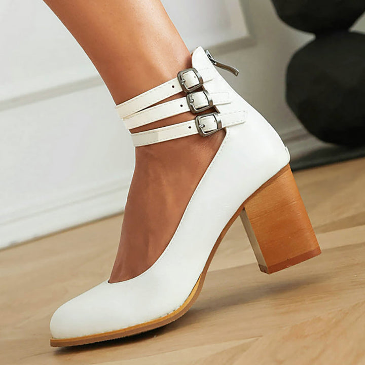 Casilda Aspen Strap Block Heel Booties