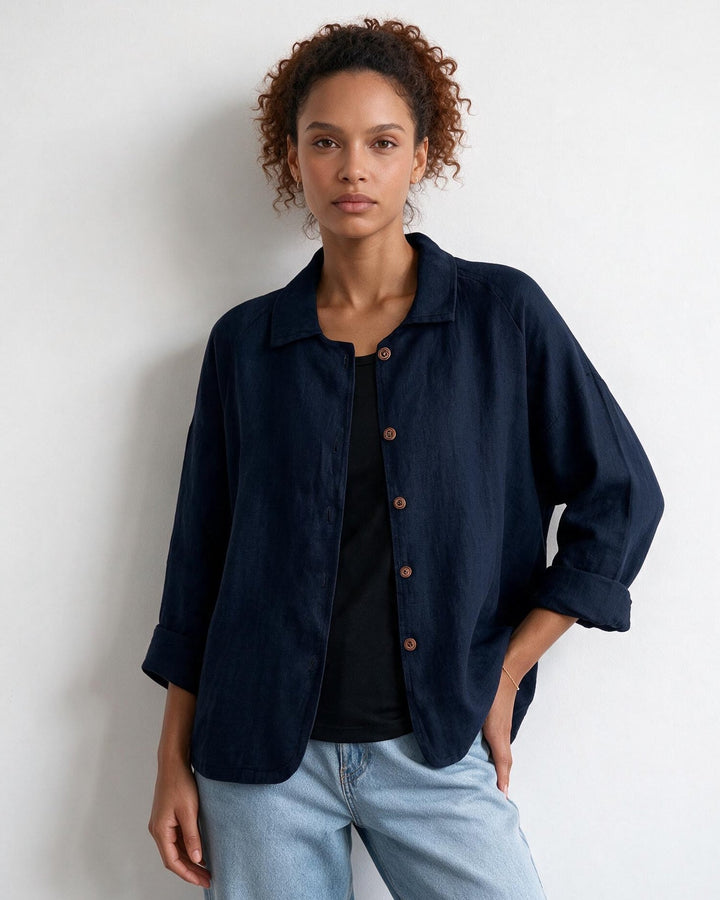 Lindsey Relaxed Button Front Jacket