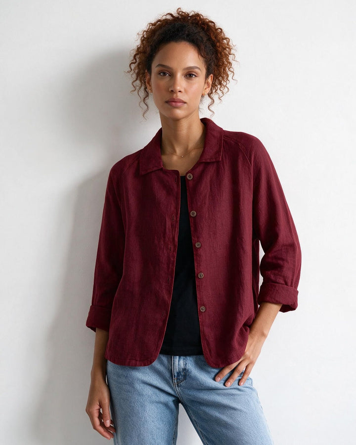 Lindsey Relaxed Button Front Jacket