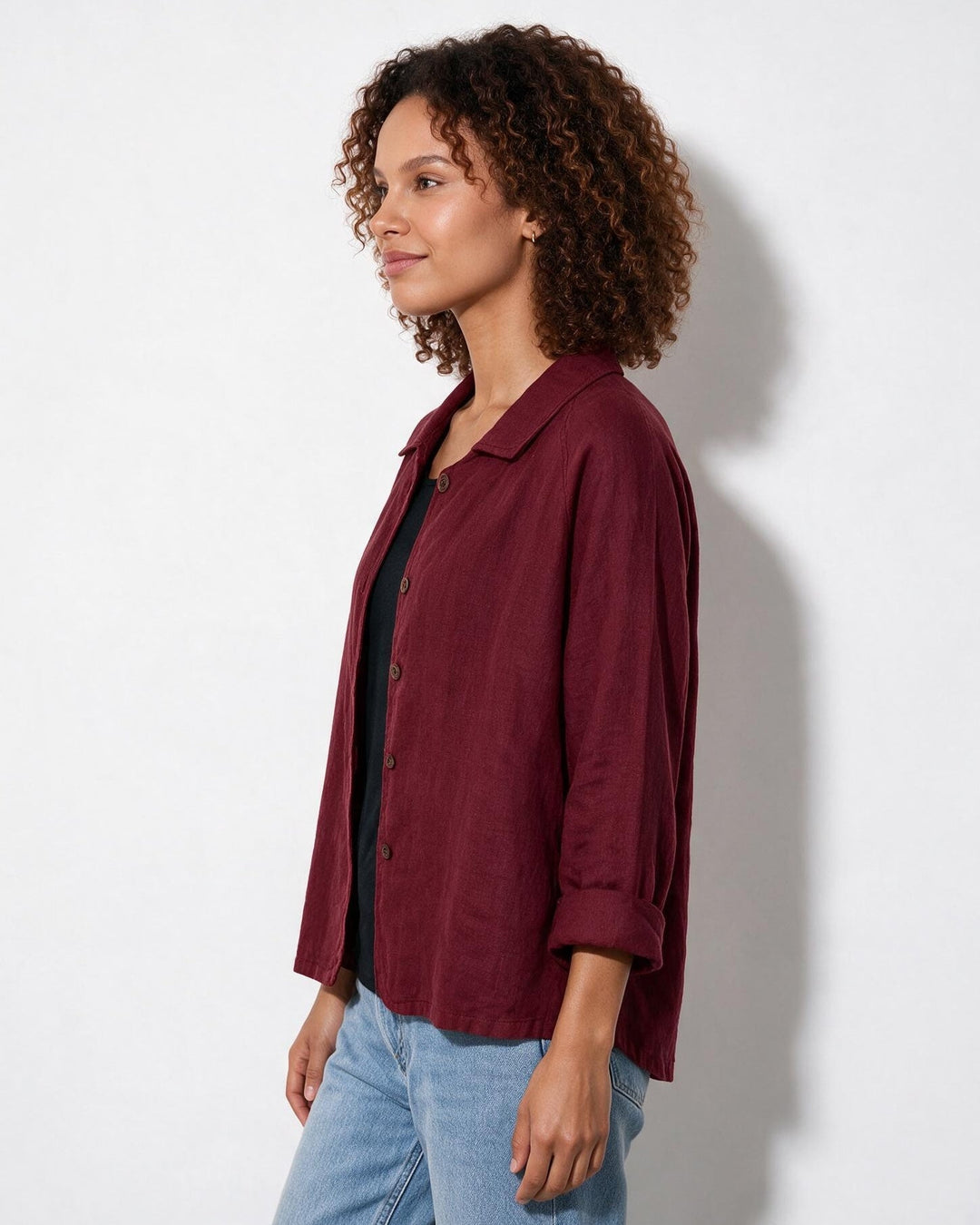 Lindsey Relaxed Button Front Jacket