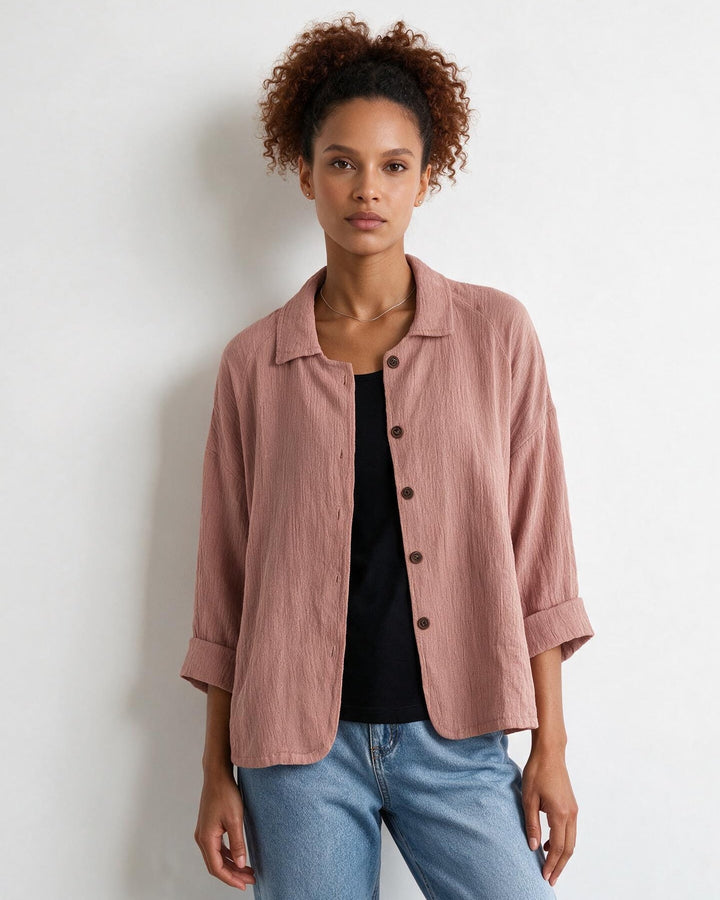Lindsey Relaxed Button Front Jacket