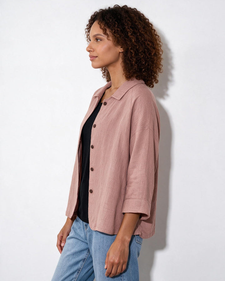 Lindsey Relaxed Button Front Jacket