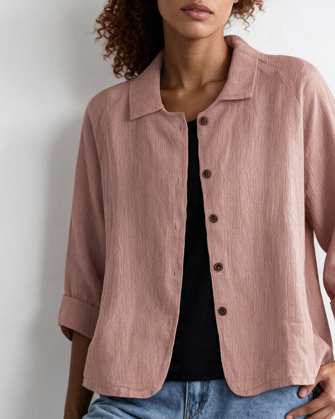 Lindsey Relaxed Button Front Jacket