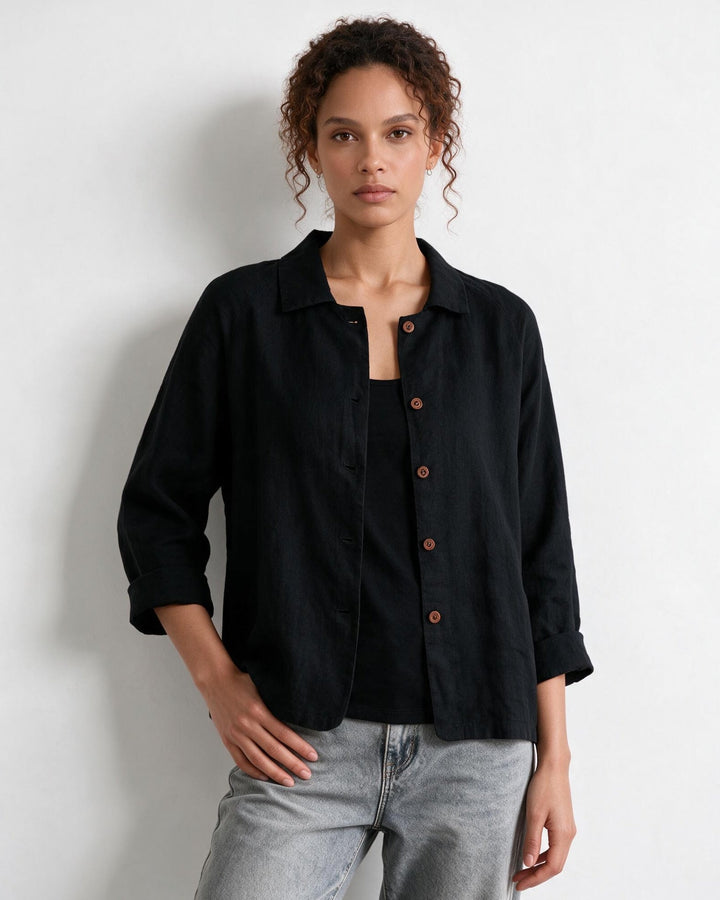 Lindsey Relaxed Button Front Jacket