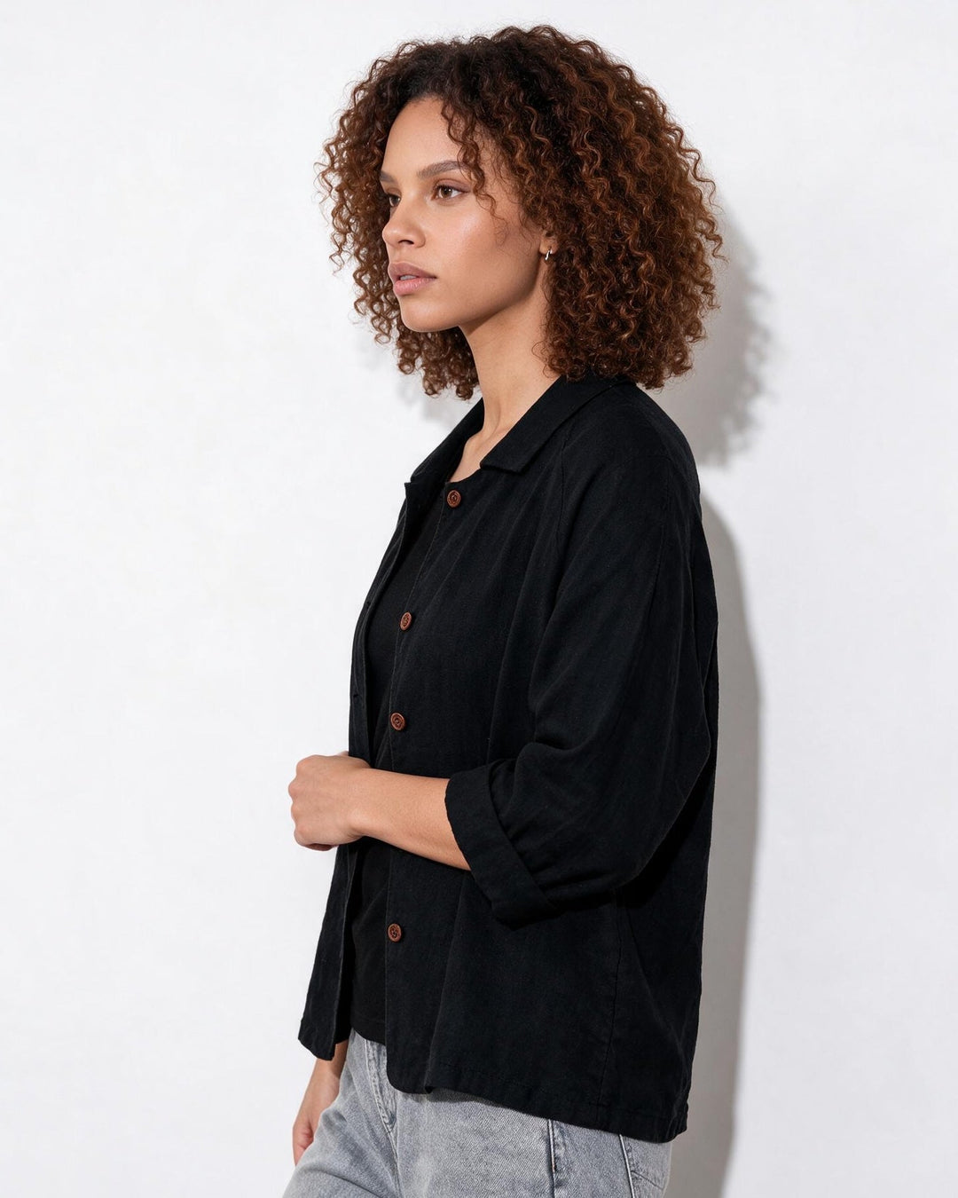Lindsey Relaxed Button Front Jacket