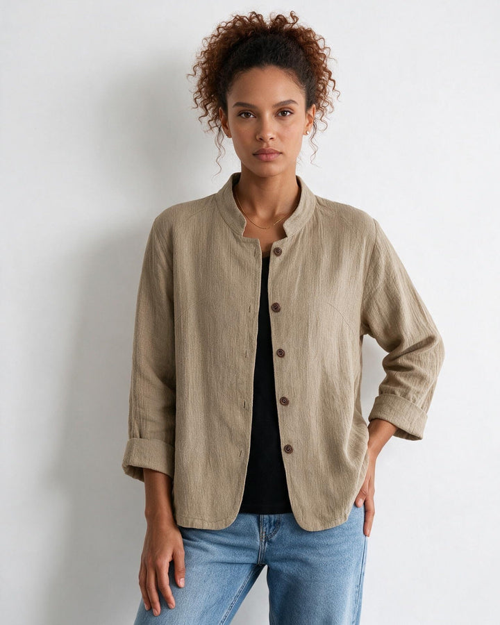 Lindsey Relaxed Button Front Jacket