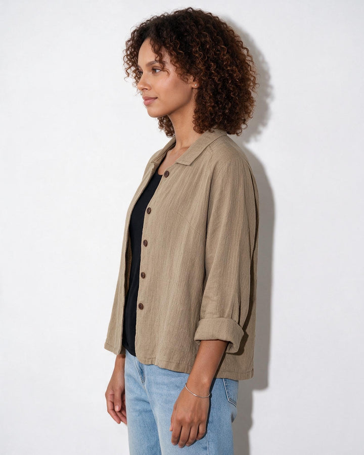Lindsey Relaxed Button Front Jacket