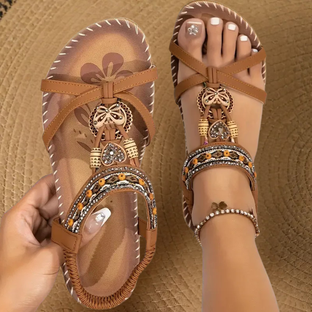 Tara Desert Jewel Gladiator Sandals