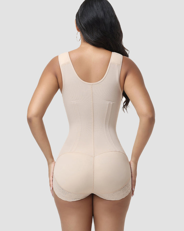 Pia Zip Front Contour Shapewear Bodysuit
