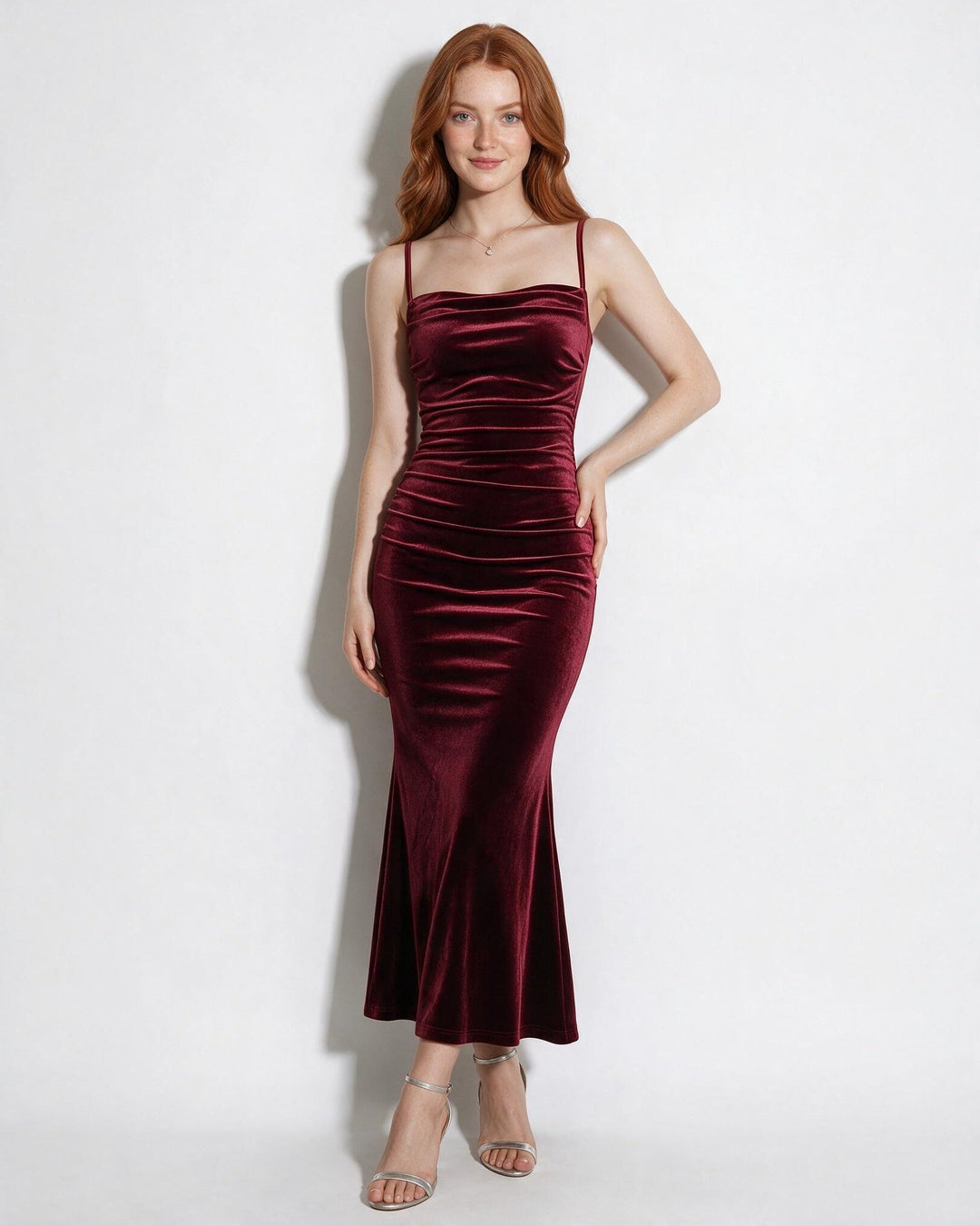 Delia Ruched Maxi Dress
