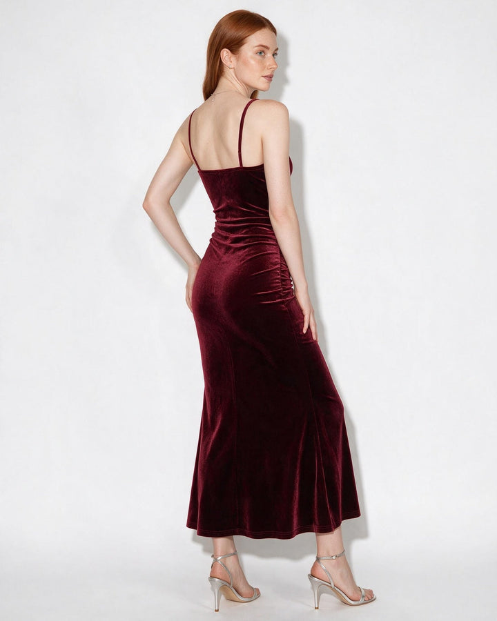 Delia Ruched Maxi Dress