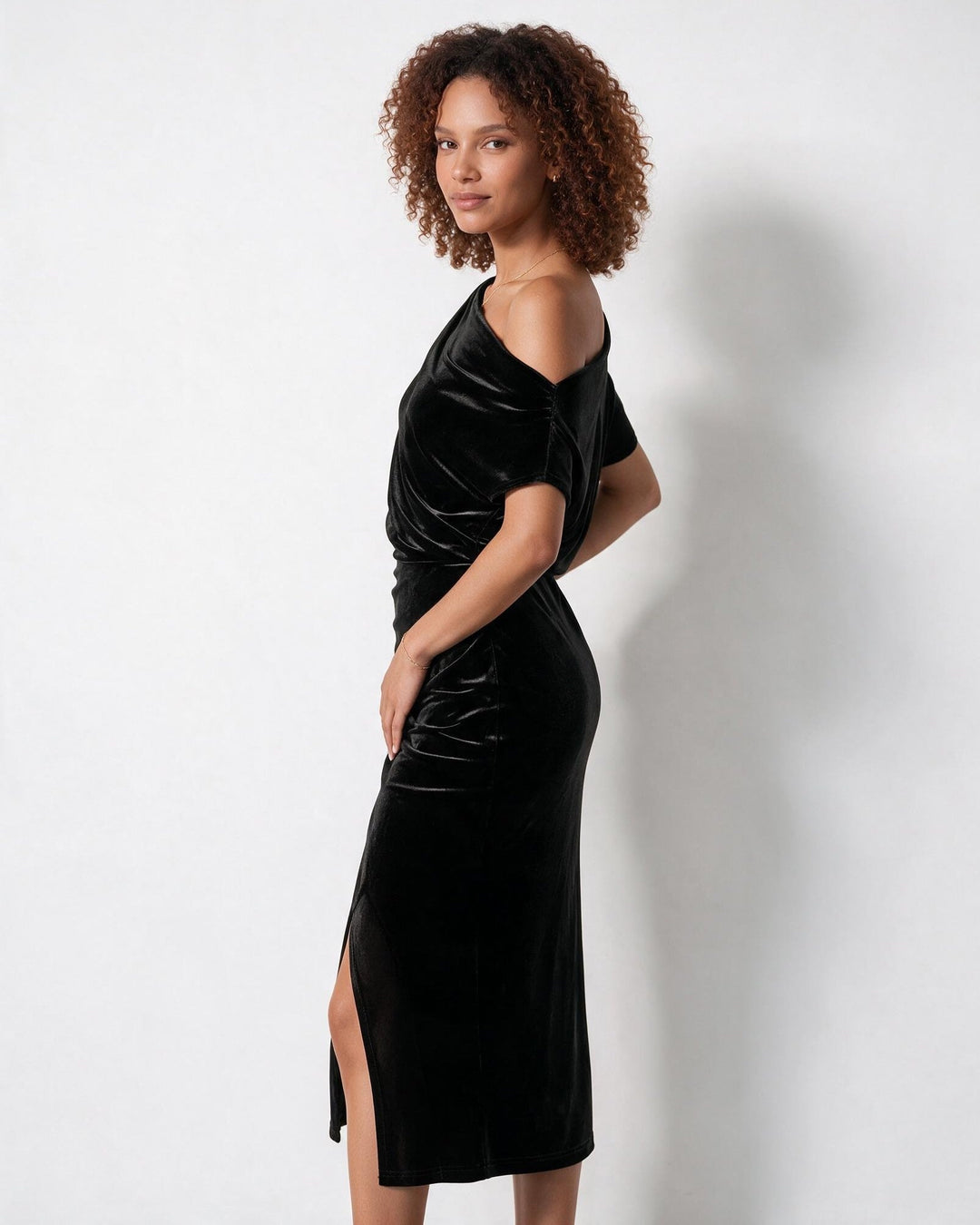 Chiara Off Shoulder Midi Dress