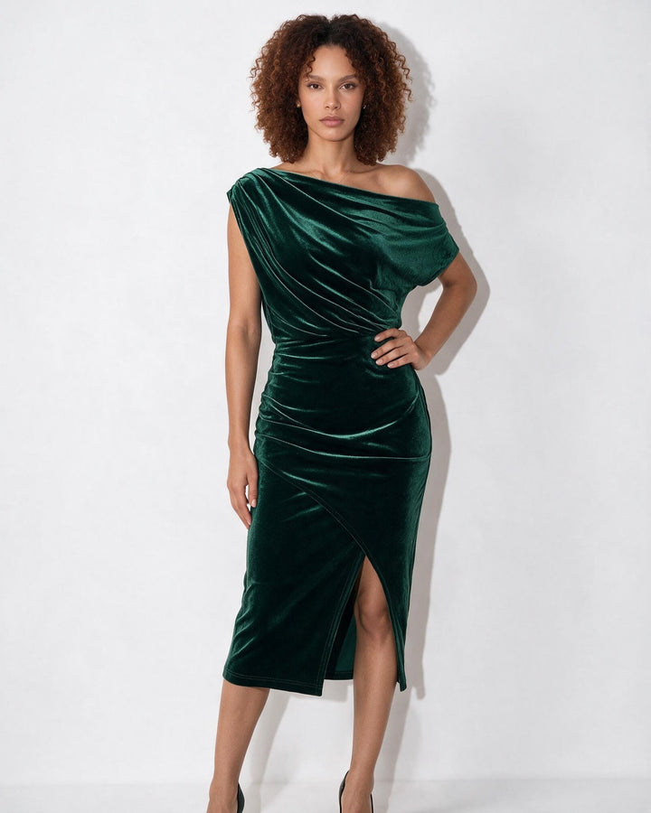 Chiara Off Shoulder Midi Dress