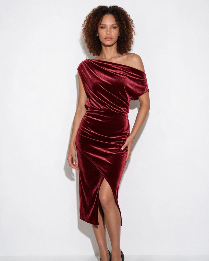 Chiara Off Shoulder Midi Dress