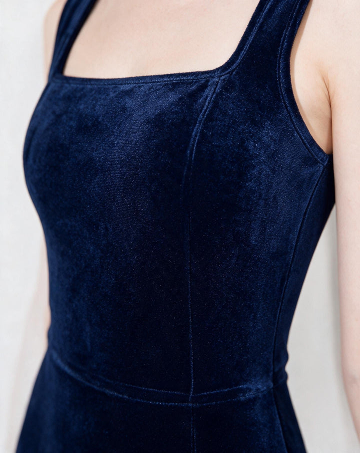 Geneva Square Neck Midi Dress