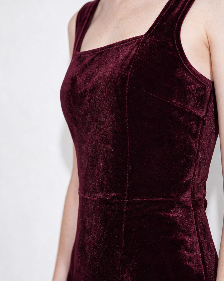 Geneva Square Neck Midi Dress