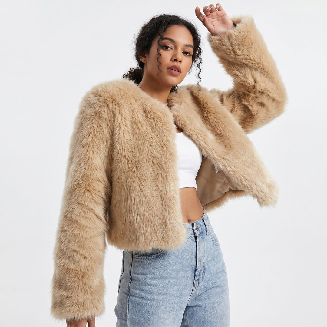Bexlee Plush Cropped Jacket