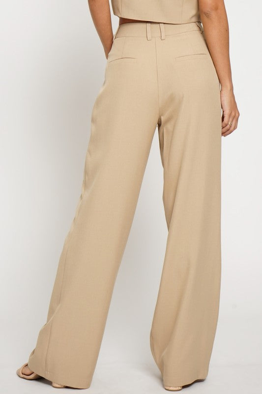 Peppa Pleated Wide Leg Pants