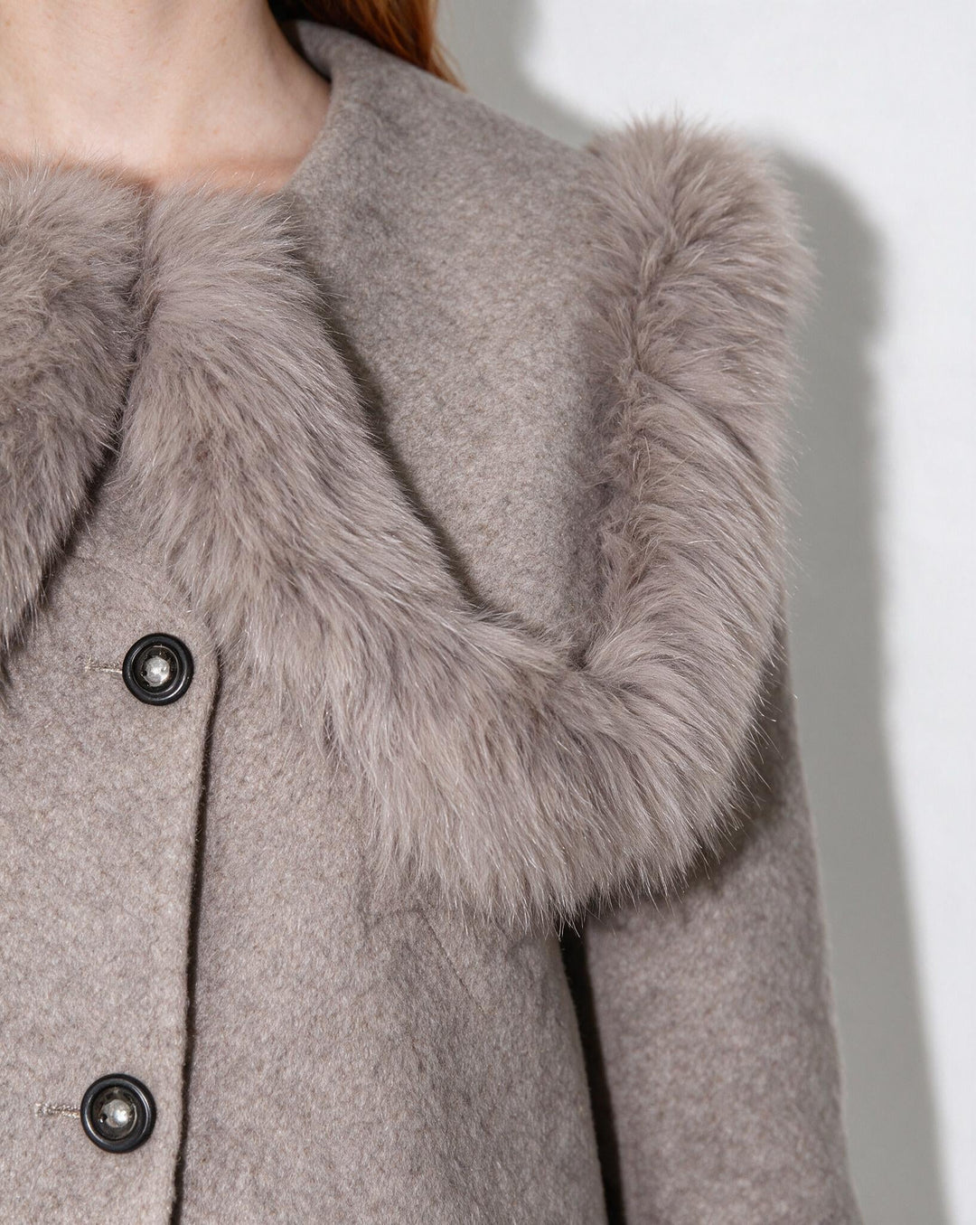 Blossom Plush Trim Tailored Jacket