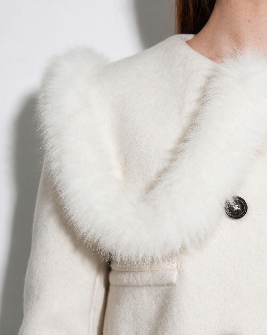 Blossom Plush Trim Tailored Jacket