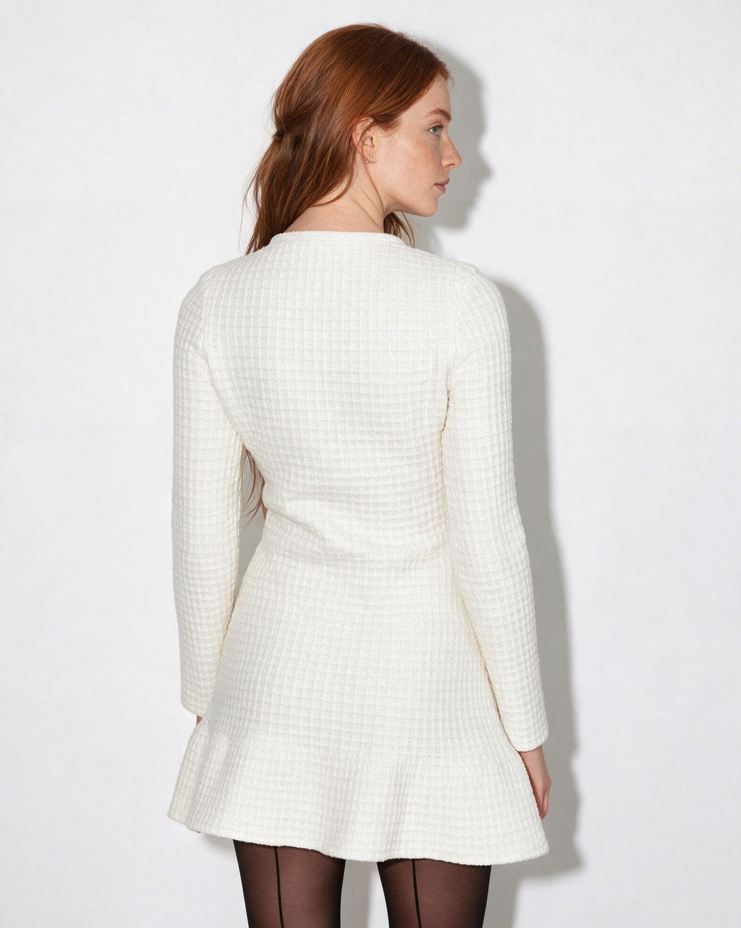 Eleni Embellished Tweed Mini Dress
