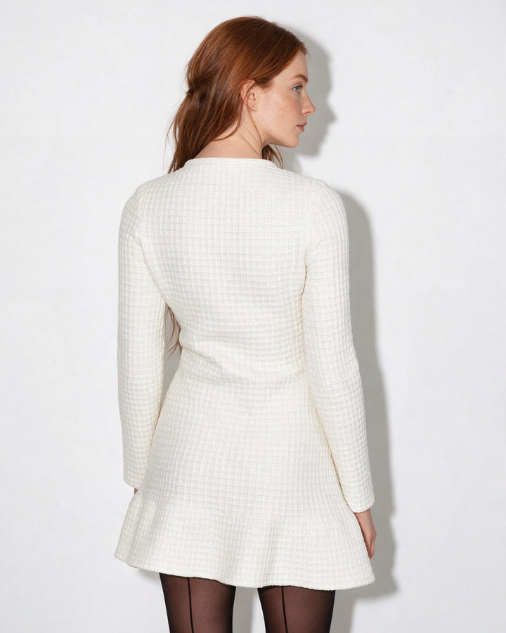 Eleni Embellished Tweed Mini Dress