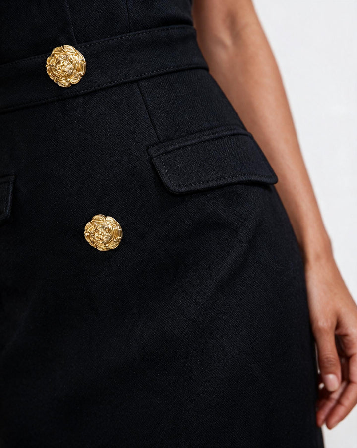 Vianne Bow Detail Tailored Midi Dress