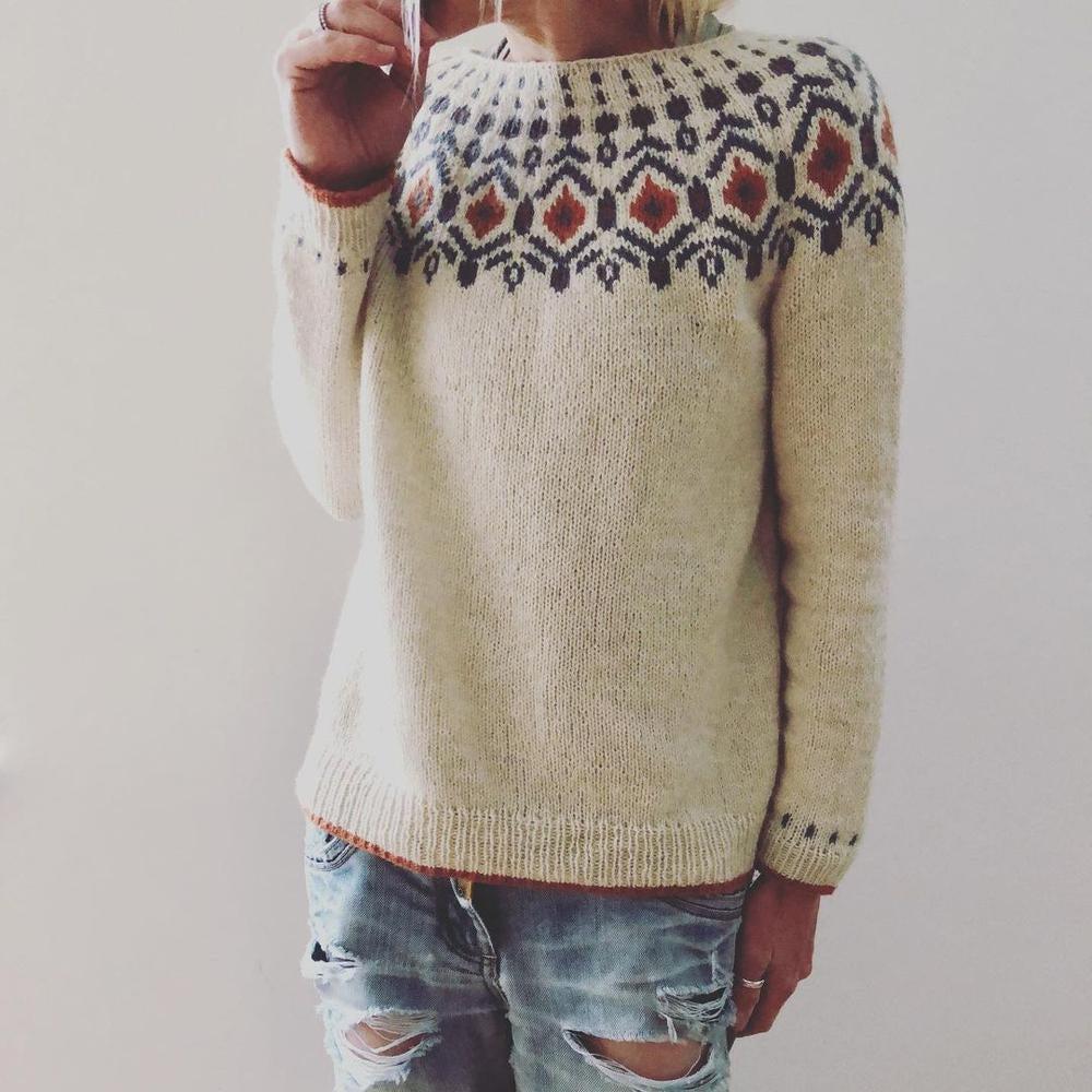 Caroline Fair Isle Yoke Sweater