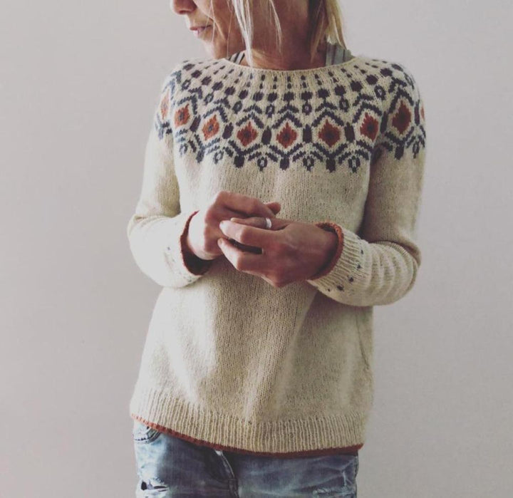 Caroline Fair Isle Yoke Sweater