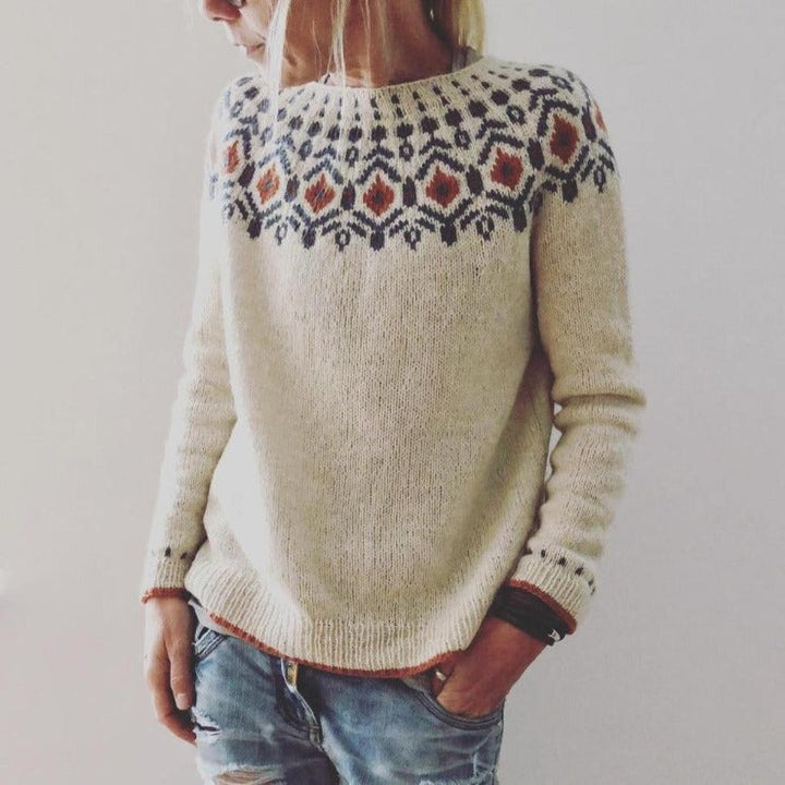 Caroline Fair Isle Yoke Sweater