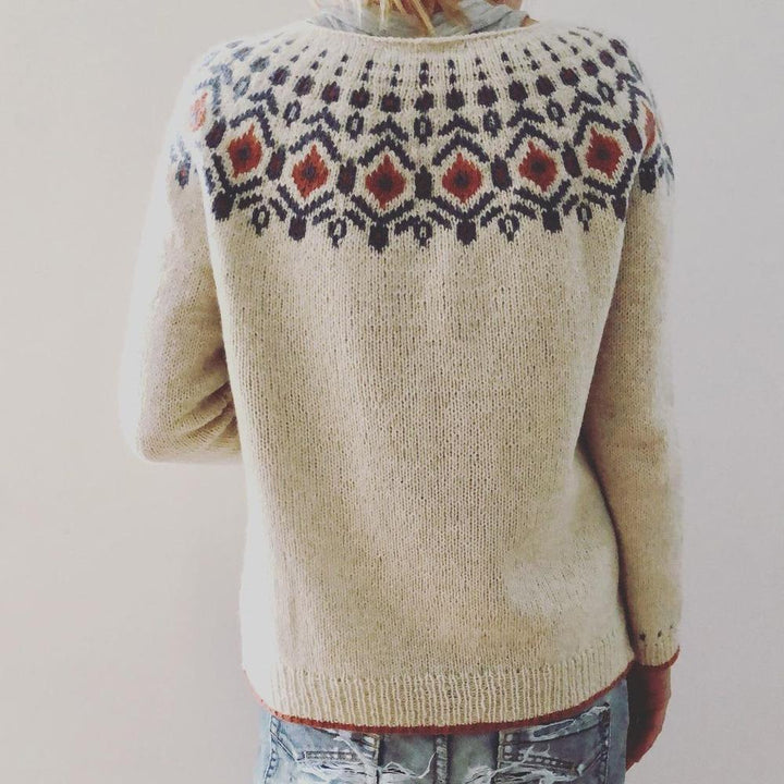 Caroline Fair Isle Yoke Sweater