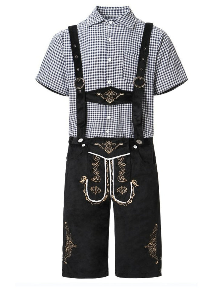 Konrad Embroidered Lederhosen Set