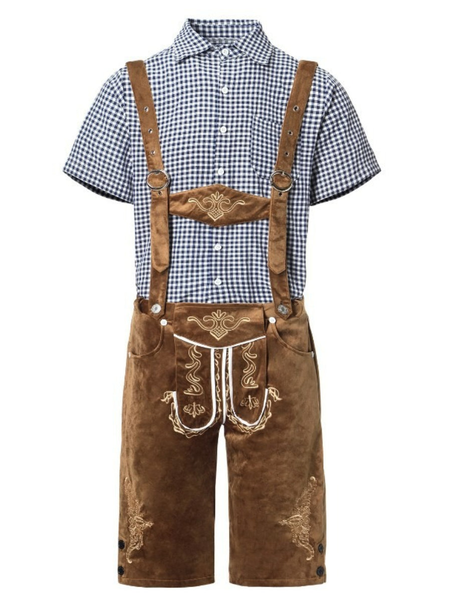 Konrad Embroidered Lederhosen Set