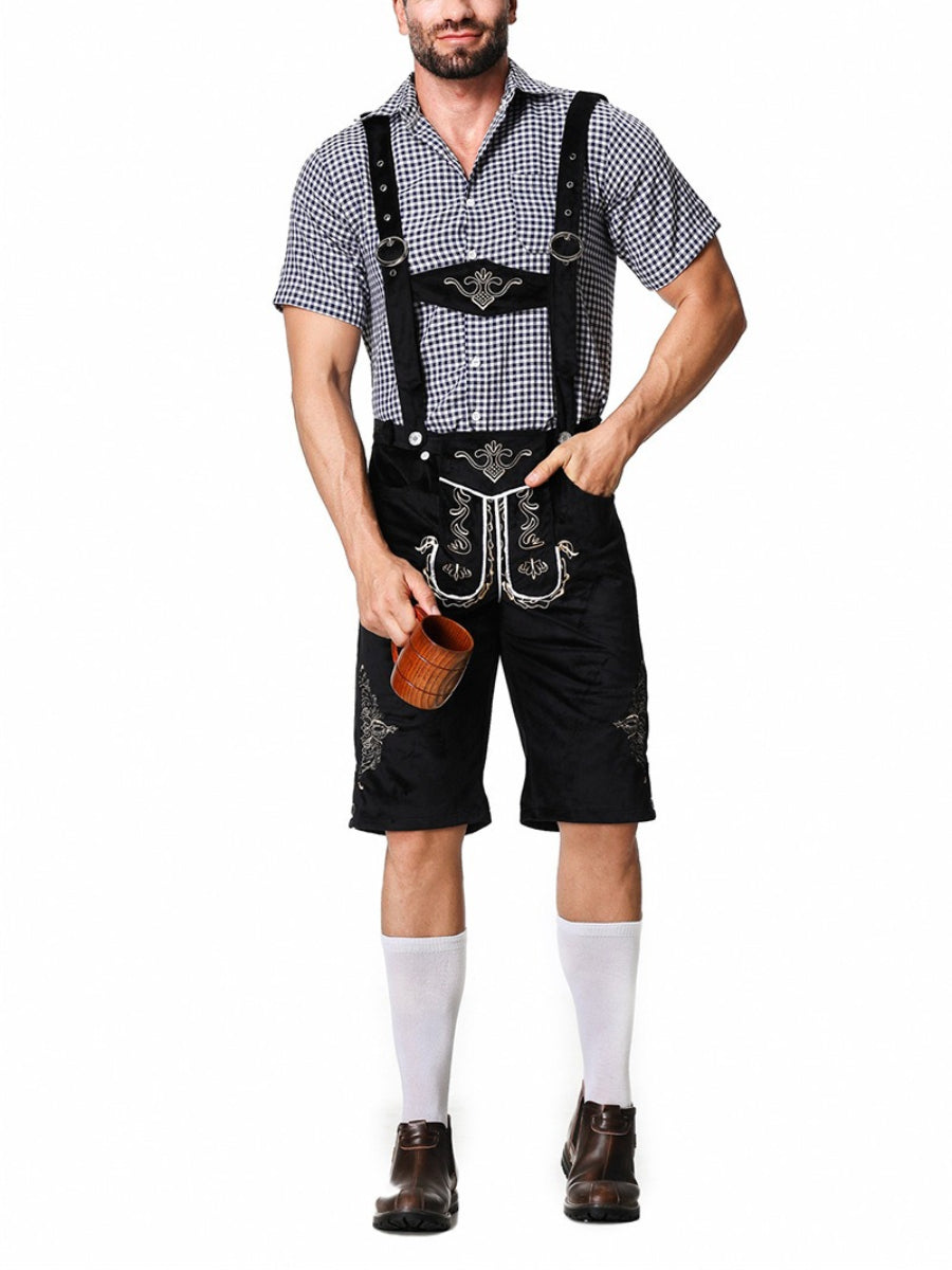 Konrad Embroidered Lederhosen Set