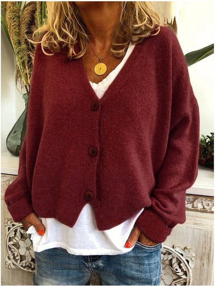 Rialta V-Neck Button Cardigan