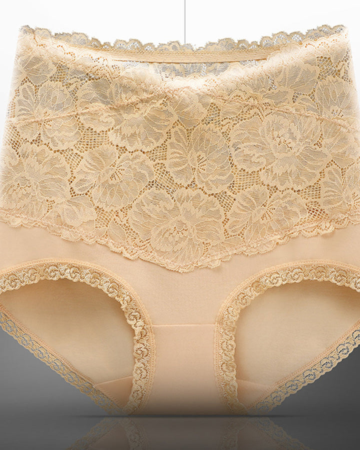 Beth Floral High Waist Brief Panties