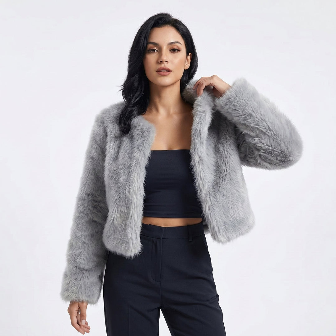 Bexlee Plush Cropped Jacket